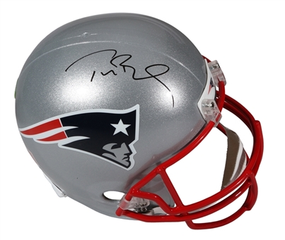 Tom Brady Signed New England Patriots Full Size Riddell Helmet